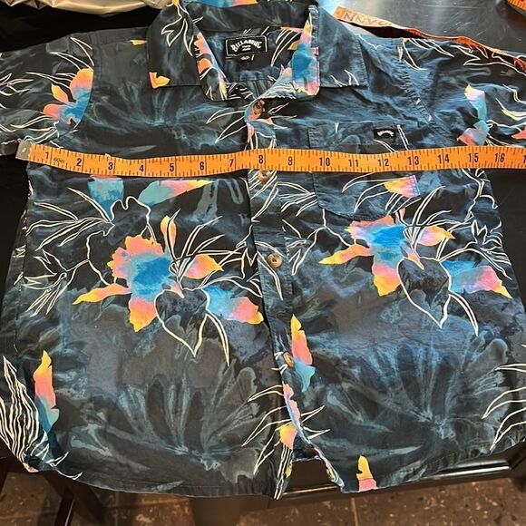Billabong tropical button shirt boys Sz-6L - Picture 7 of 7